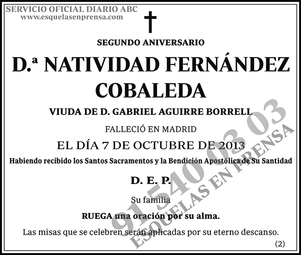 Natividad Fernández Cobaleda